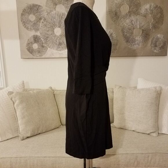 Gibson Knot Front Stretch Knit Dress sz Medium - Picture 5 of 8